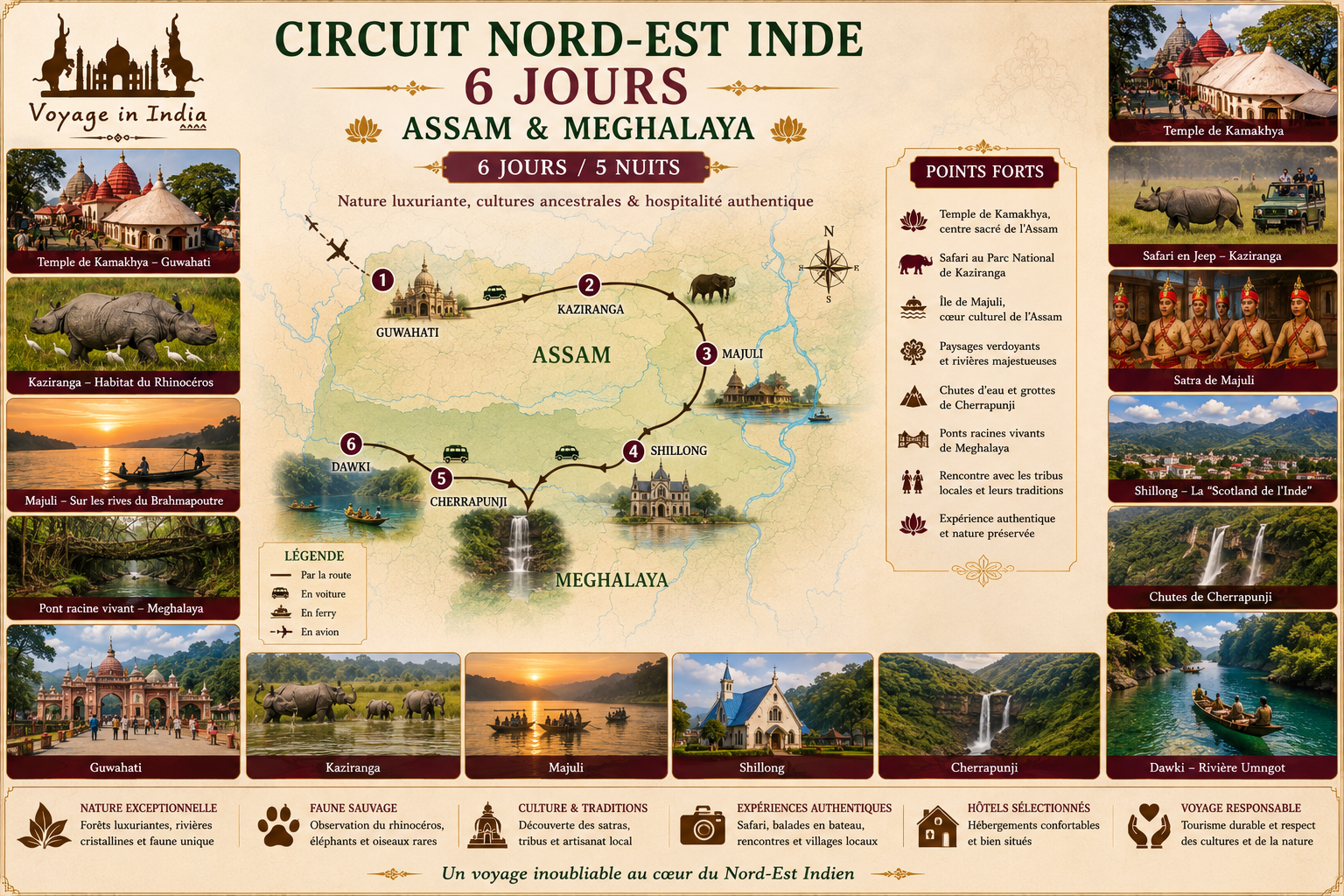 Circuit Nord-Est Inde 6 Jours - Assam & Meghalaya Circuit Nord-Est Inde 6 Jours | Assam & Meghalaya