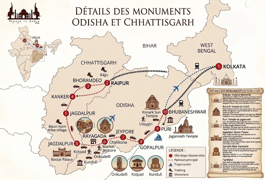 Circuit tribal Odisha et Chhattisgarh 2
