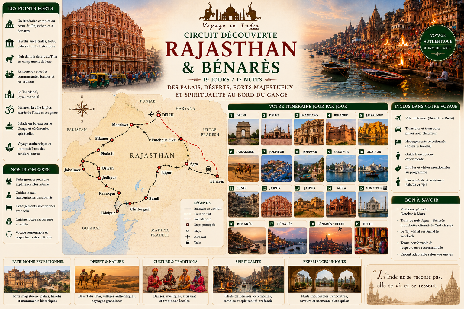 Rajasthan et Benares Rajasthan et Benares