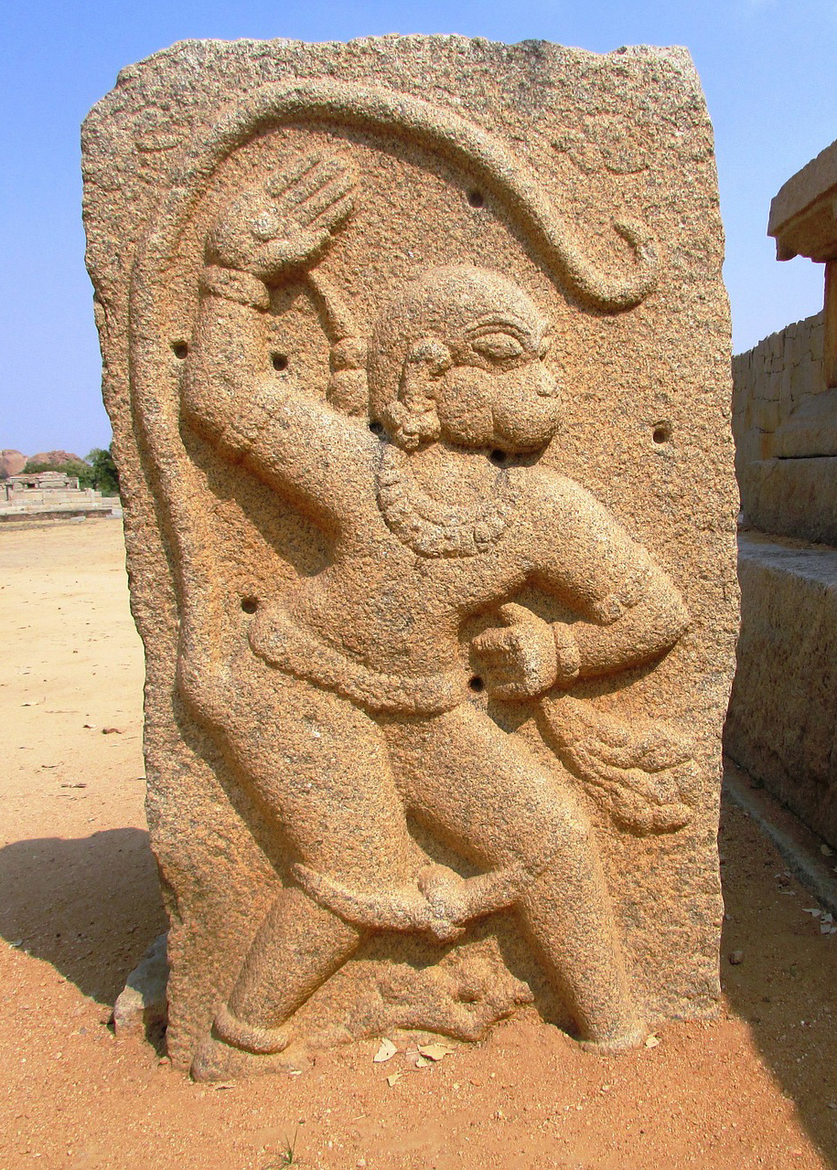 Sculpture à Hampi Karnataka