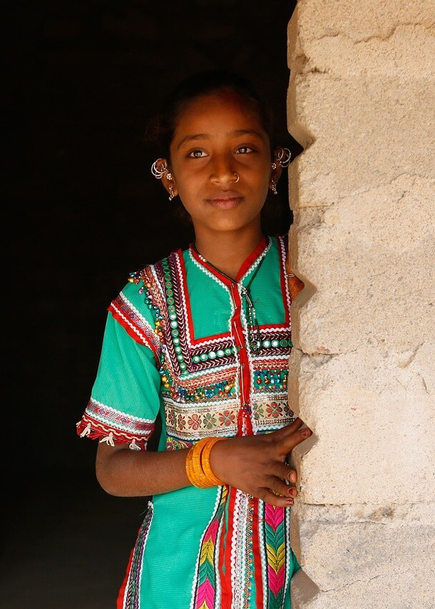 Une-fillette-au-Gujarat Une-fillette-au-Gujarat