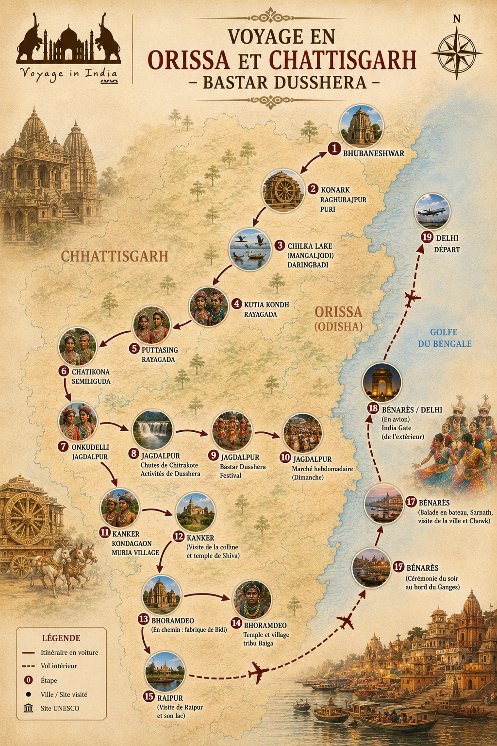 Voyage en Orissa et Chattisgarh – Bastar Dusshera