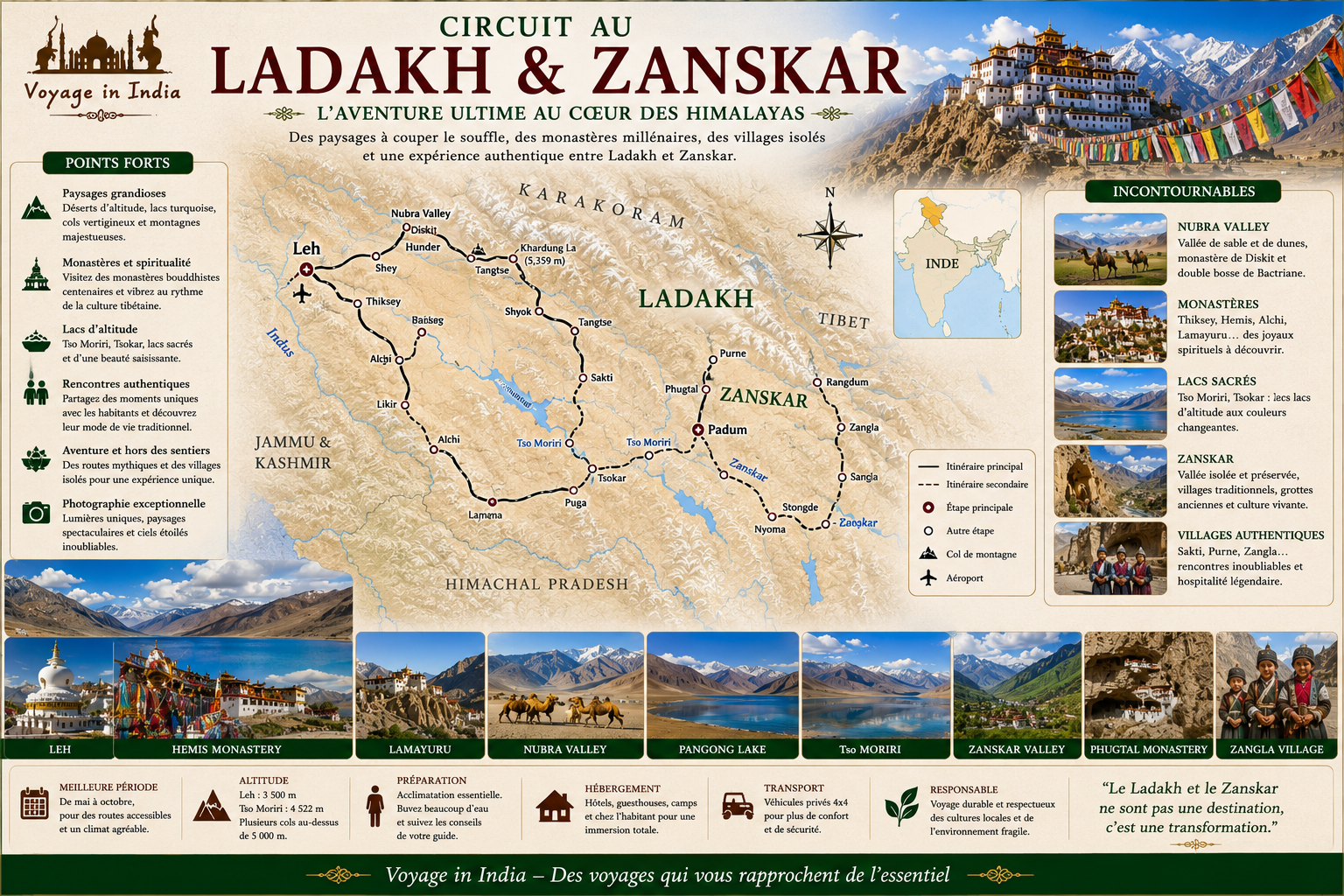 Circuit au ladakh et Zanskar circuit au Ladakh et Zanskar