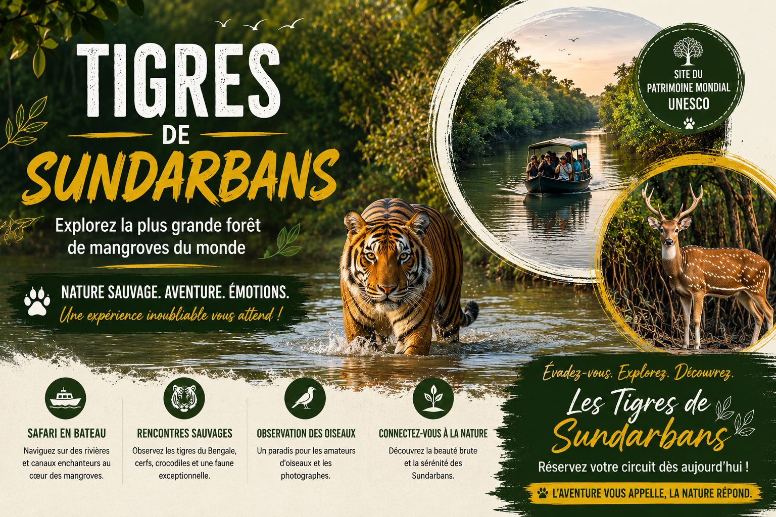 Tigres de sundarbans Tigres de Sundarbans