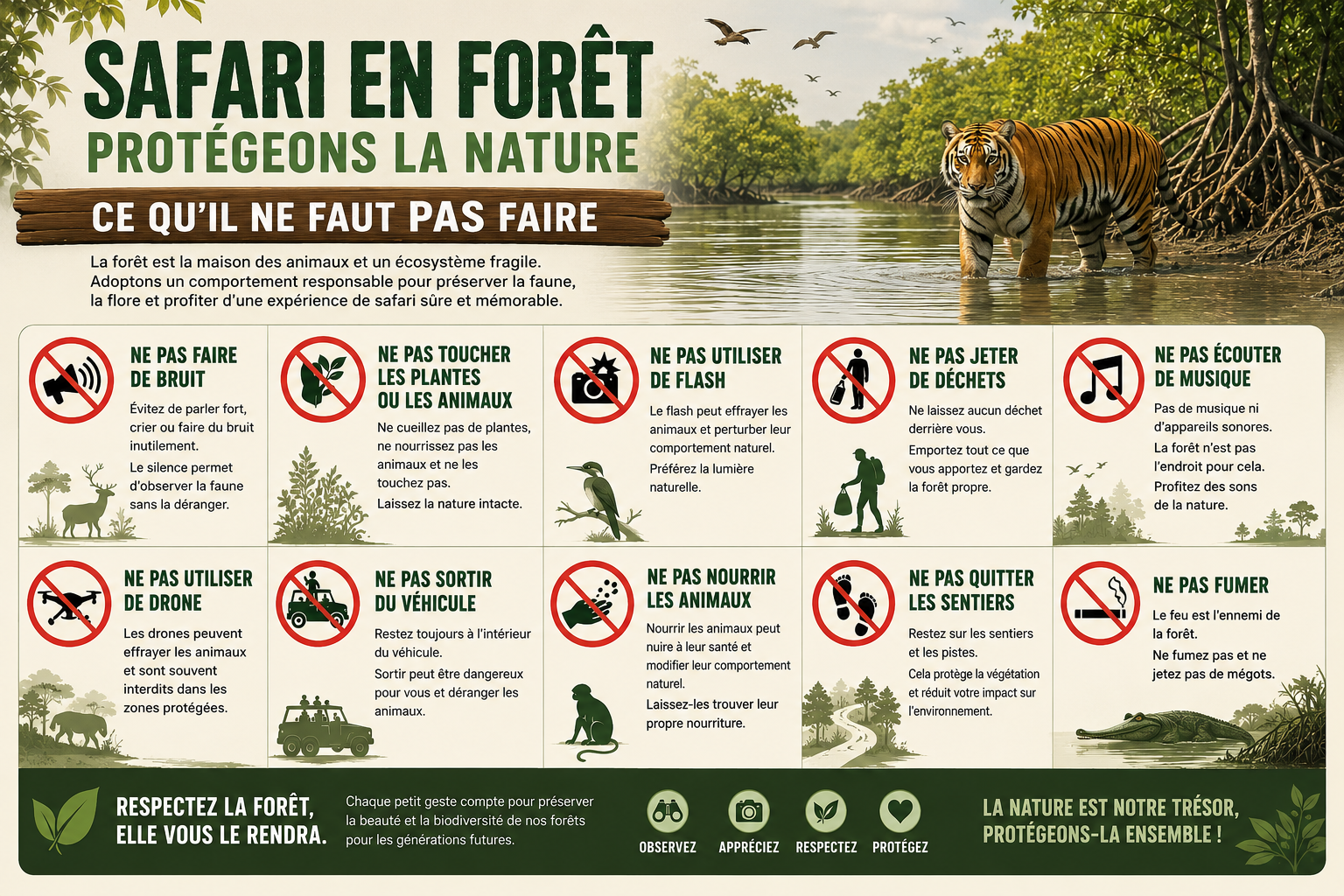 safaris dans le parc de Sundarbans