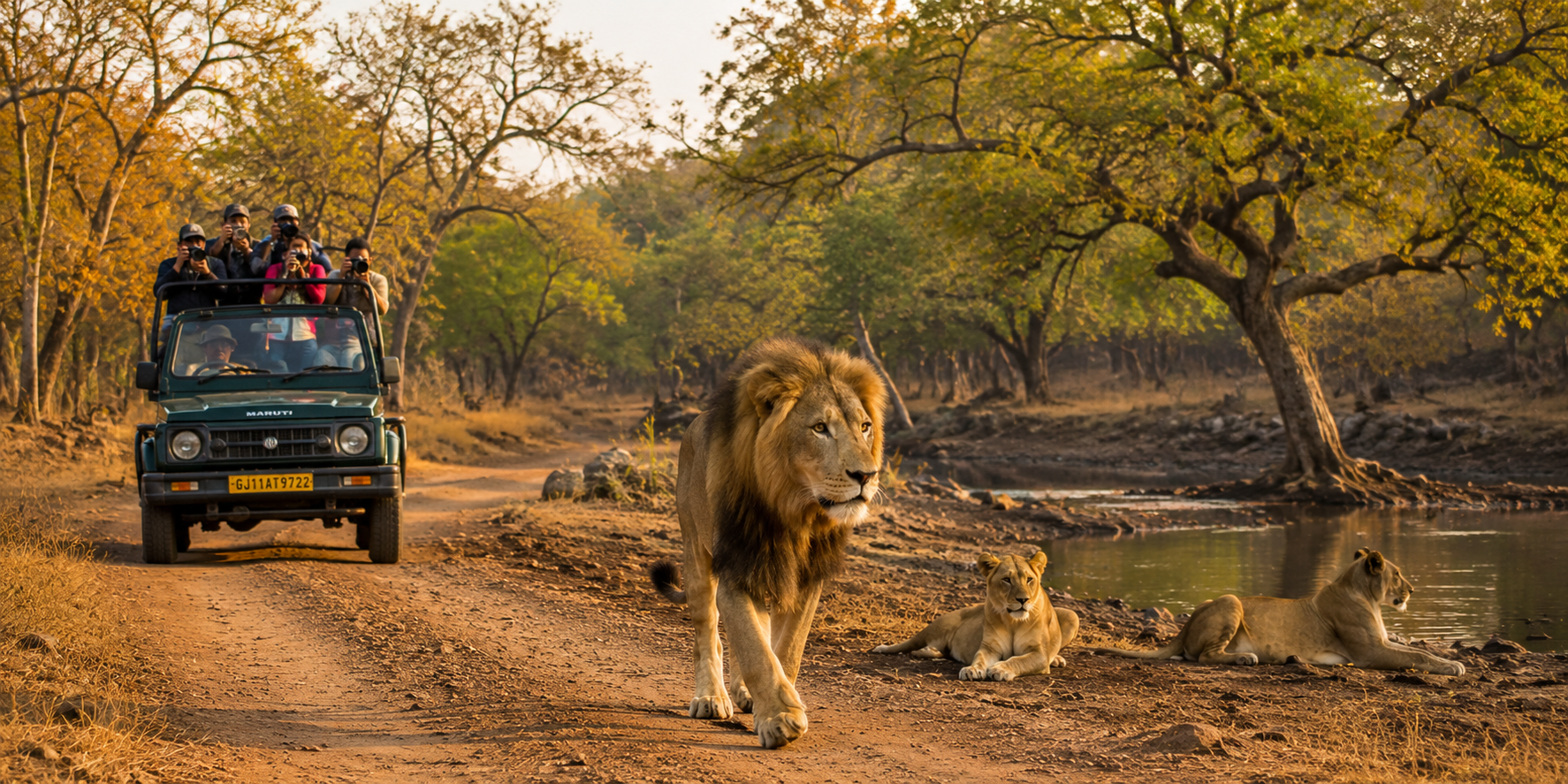 safari dans le parc national de Gir